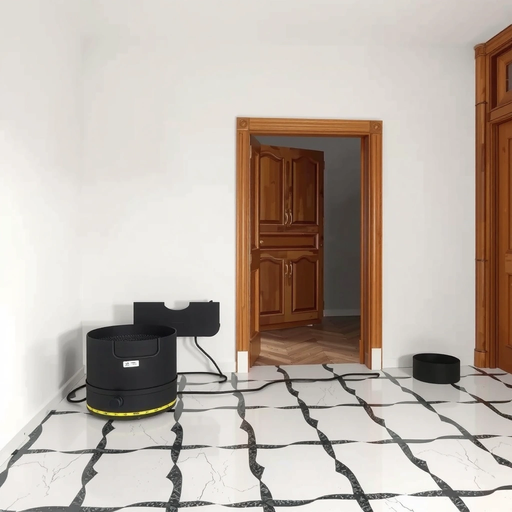 Illustration showing common causes of cracks in mosaic tile floors, including temperature changes and poor installation.