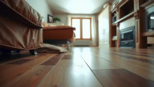 Step-by-step guide on refinishing engineered wood floors with tools and techniques.
