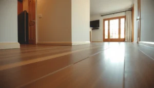 Step-by-step guide on refinishing laminate floors with tools and techniques.