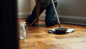 Step-by-step guide on removing odors from herringbone floors with effective cleaning methods.