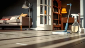 Cleaning vinyl floors to remove odors using easy steps and natural solutions.
