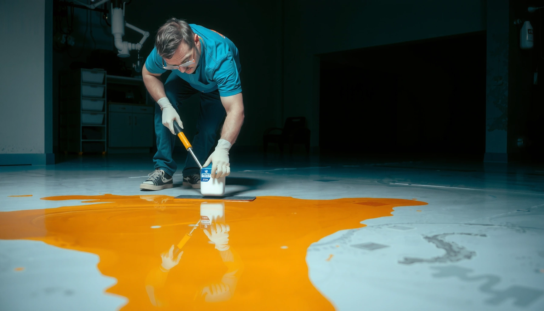 Step-by-step guide on safely removing paint from polyaspartic floors.