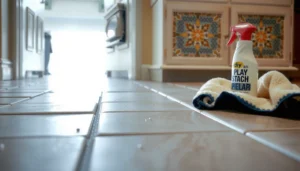 Step-by-step guide on removing scratches from mosaic tile floors for a polished look.