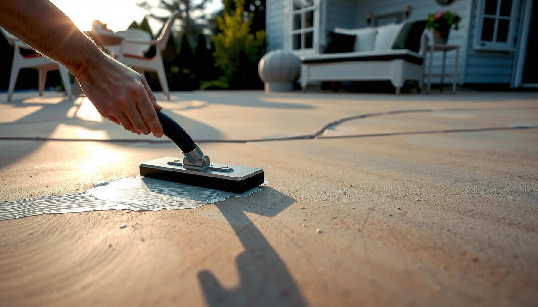 Step-by-step guide on how to remove scratches from patio floors quickly and effectively.