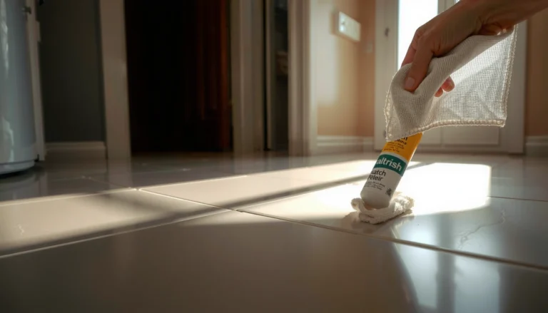 Step-by-step guide on how to remove scratches from tile floors effectively.