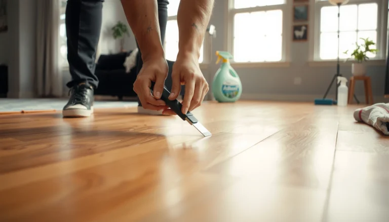 Steps to safely remove adhesive from bamboo floors without damage.