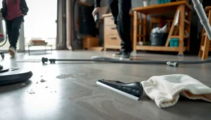 Step-by-step guide on removing adhesive from polished concrete floors for a clean finish