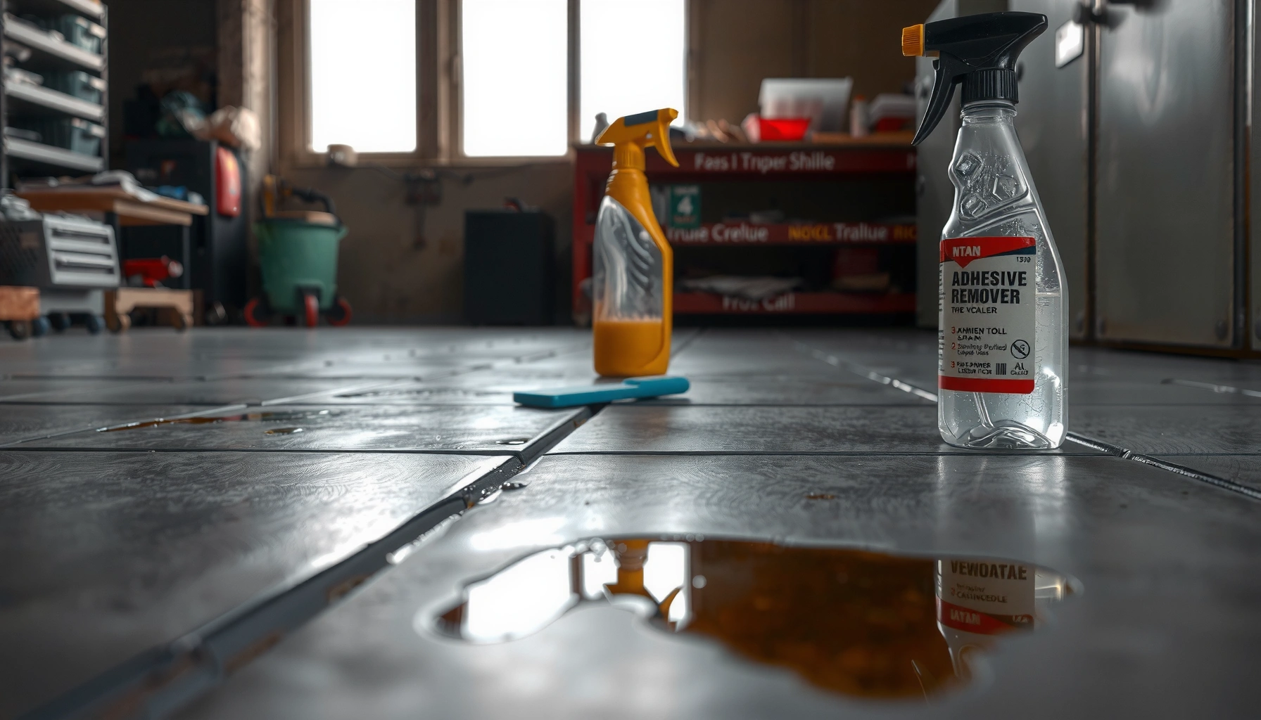 Step-by-step guide on how to remove adhesive from concrete floors effectively.