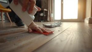 Step-by-step guide for removing adhesive from laminate floors effectively.