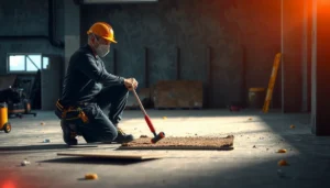 Step-by-step guide on how to remove commercial floors effectively.
