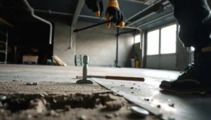 Step-by-step guide on how to remove garage floors effectively and safely.