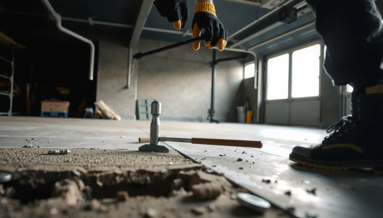 Step-by-step guide on how to remove garage floors effectively and safely.
