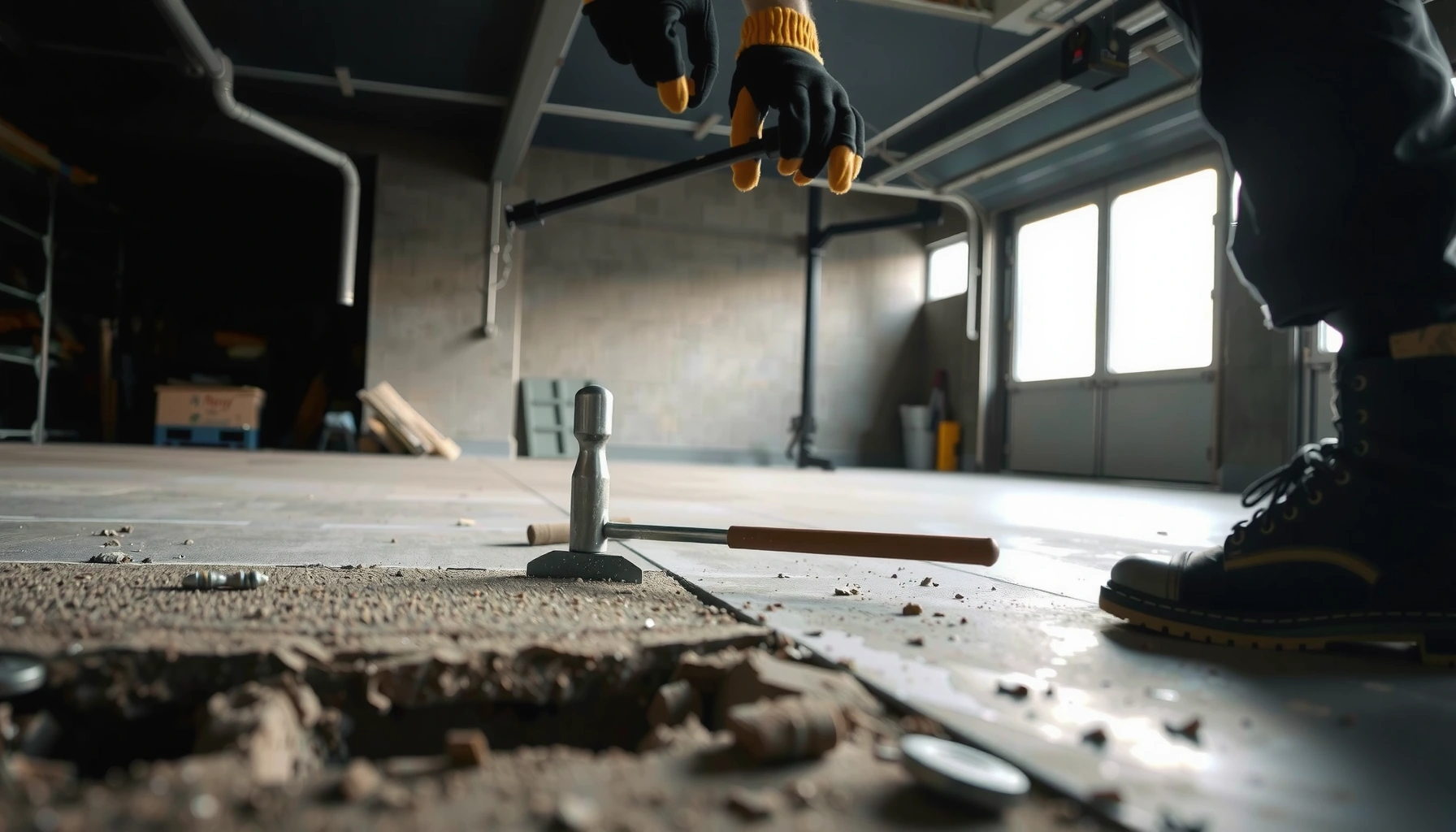 Step-by-step guide on how to remove garage floors effectively and safely.