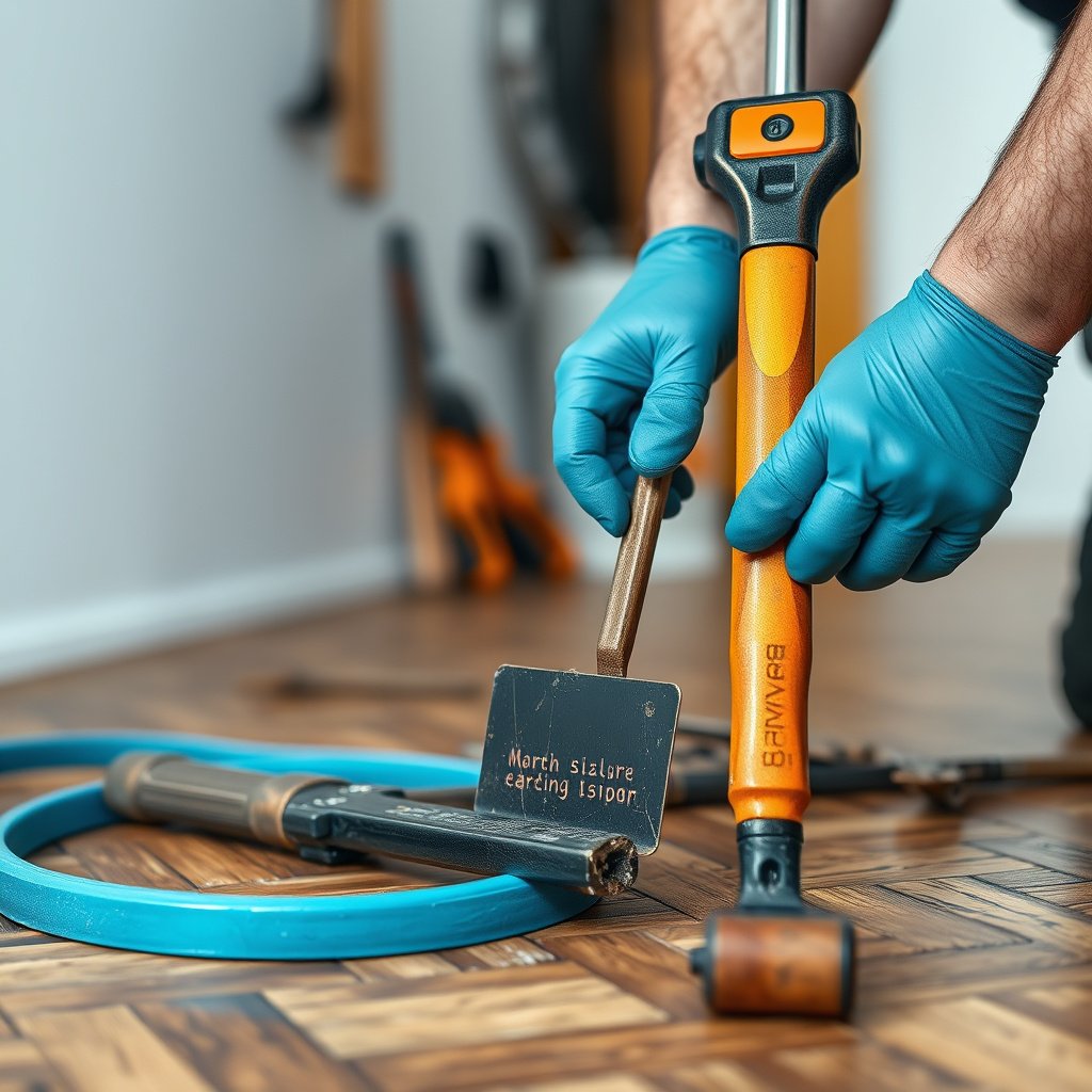 A step-by-step guide to removing herringbone floor boards during renovation.