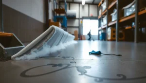 Steps to eliminate odors from polished concrete floors effectively.