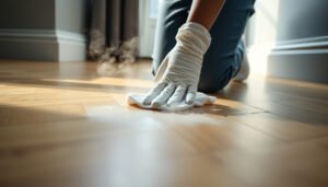 Steps to safely remove odors from parquet floors using effective cleaning methods.