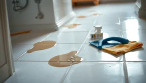 Step-by-step guide on how to remove paint from bathroom floors effectively.