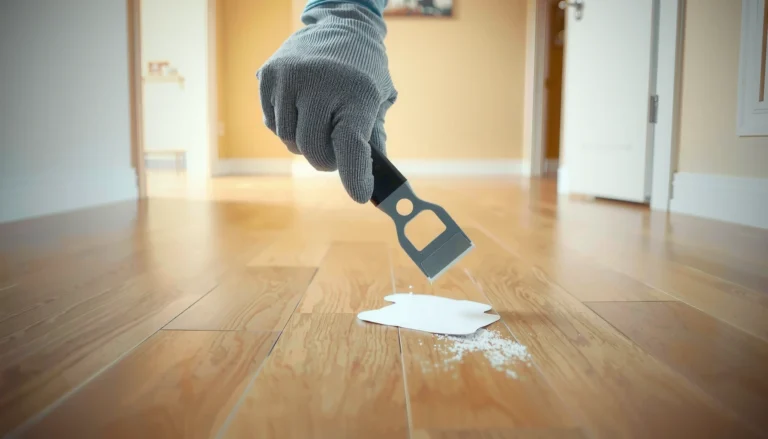 Step-by-step guide to safely remove paint from laminate floors without damage.