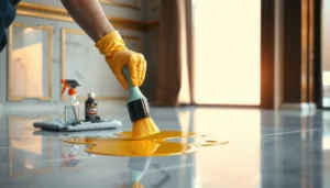 Step-by-step guide on how to safely remove paint from marble floors.