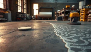 Methods for effectively removing scratches from industrial floors in a warehouse setting