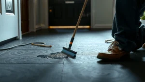 Step-by-step guide on removing scratches from rubber floors with effective methods.