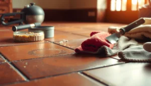 Step-by-step guide on removing scratches from terracotta floors for a polished finish.