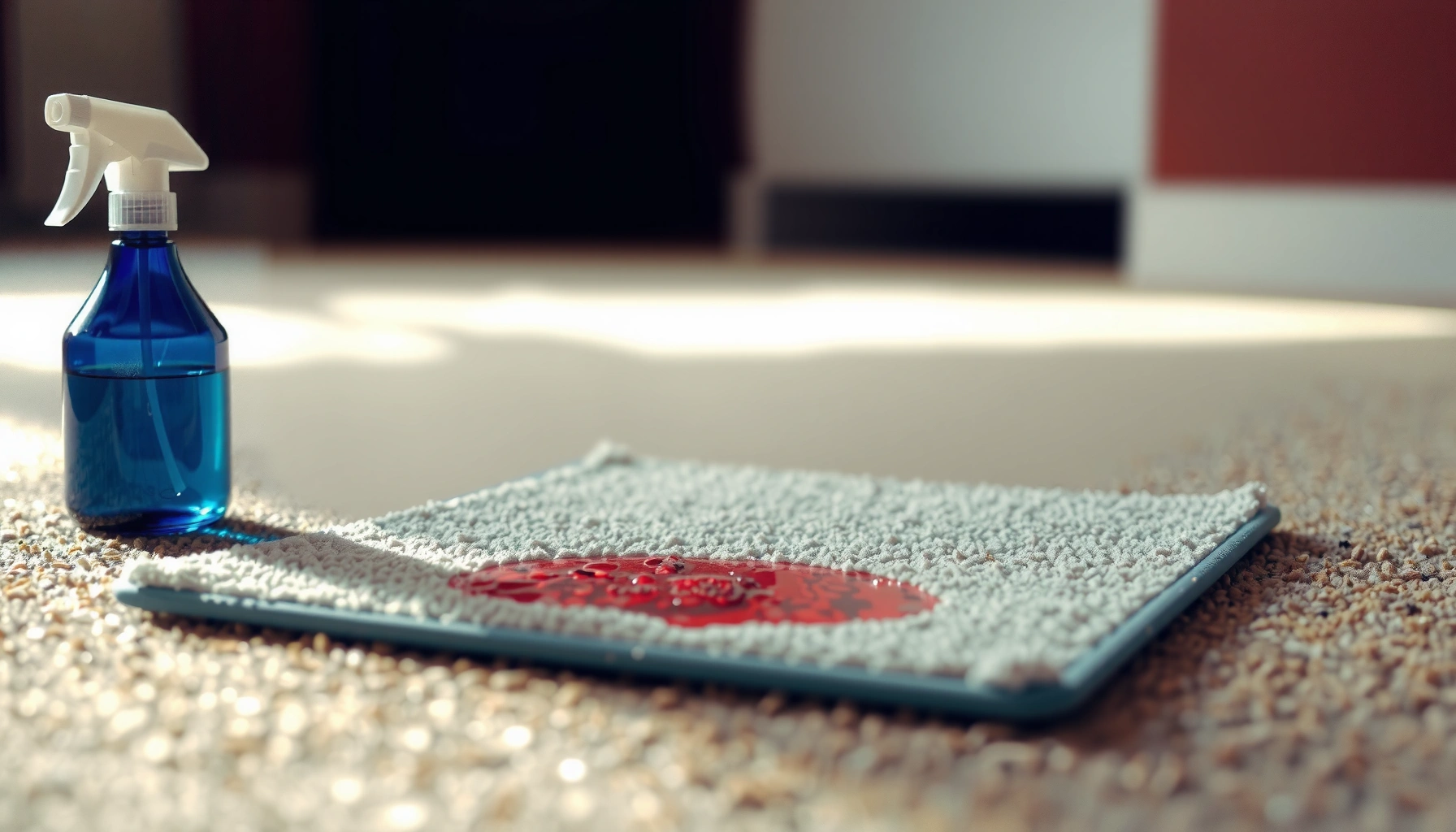 Step-by-step guide on how to remove stains from carpet tiles effectively.