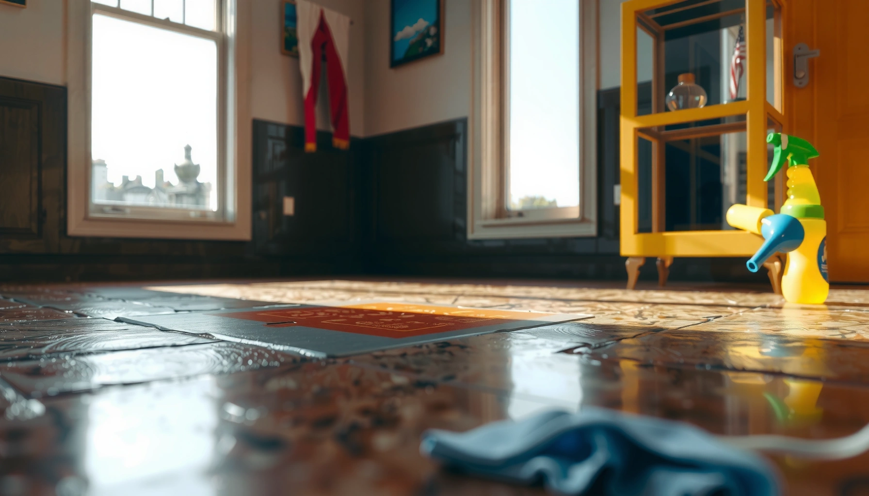 Step-by-step guide on safely removing stains from granite floors with effective methods.