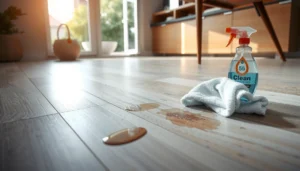 Step-by-step guide on how to remove stains from laminate floors effectively.
