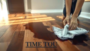 Step-by-step guide on removing stains from wood-look tile floors effectively.
