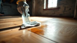 Step-by-step guide to remove stains from engineered wood floors in a basement
