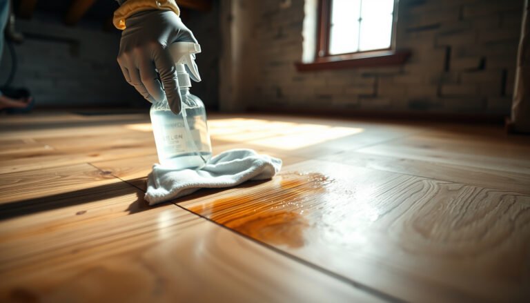 Step-by-step guide to remove stains from engineered wood floors in a basement