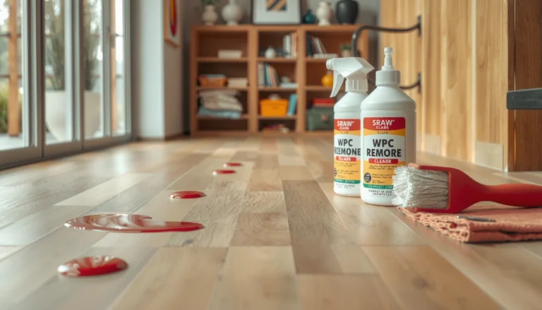 Step-by-step guide on how to remove stains from WPC floors effectively.