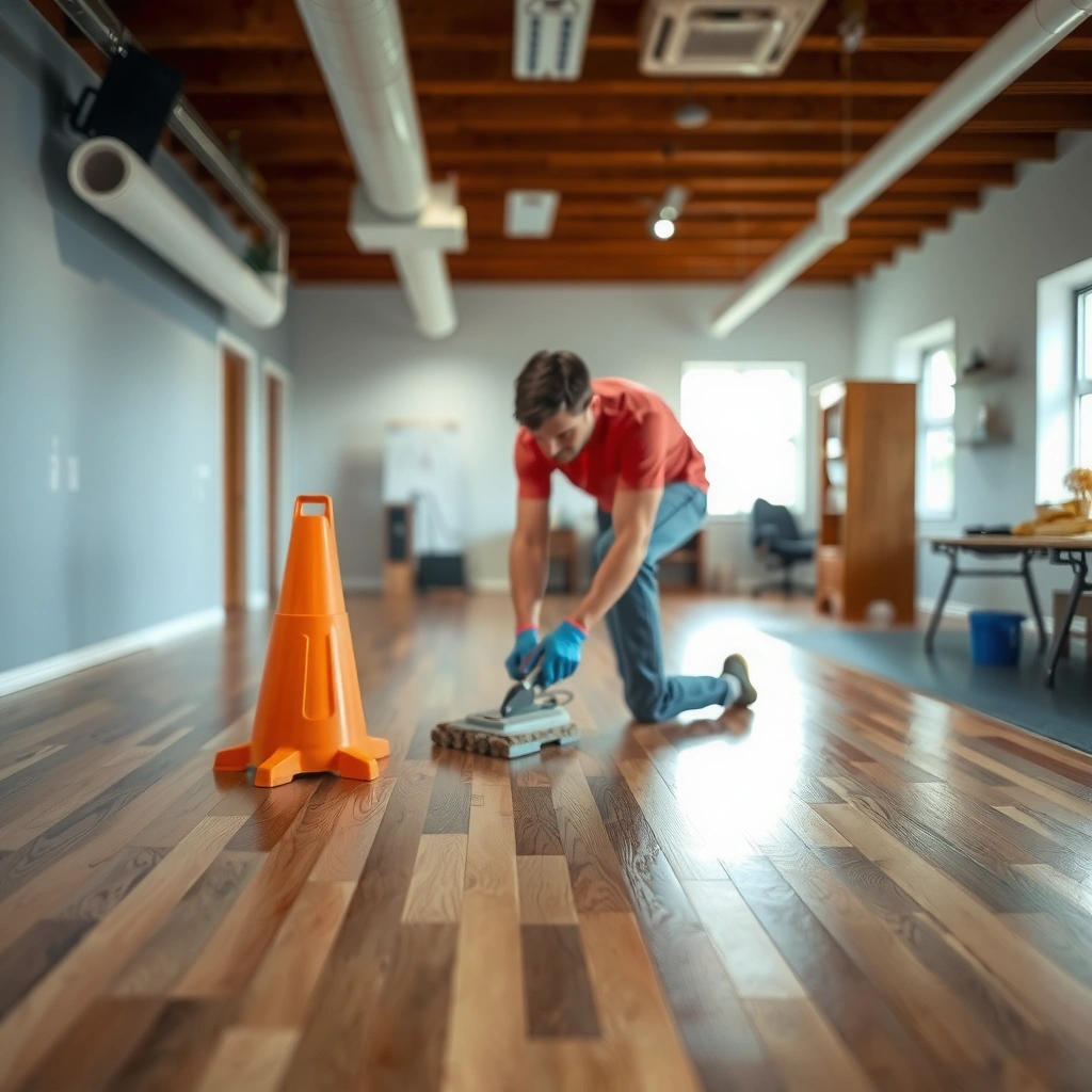 Image showing the process of removing trim and identifying how hardwood floor boards are fastened.