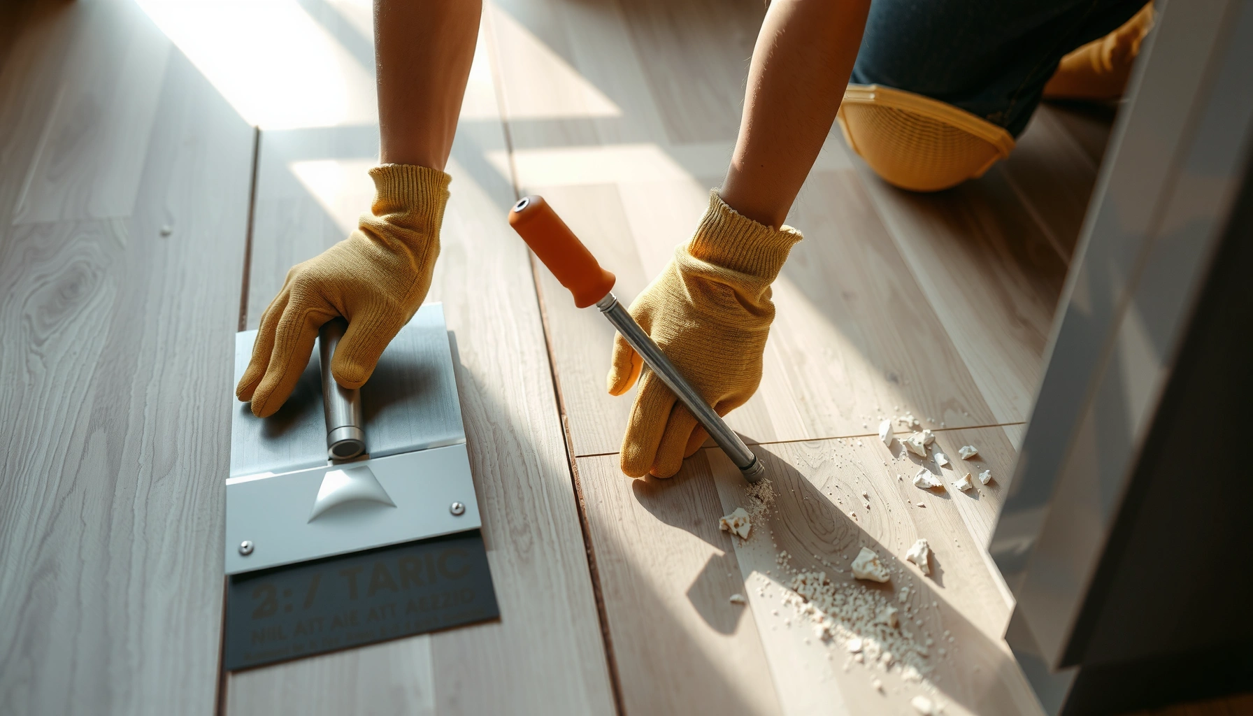 Step-by-step guide on how to remove wood-look tile floors effectively.