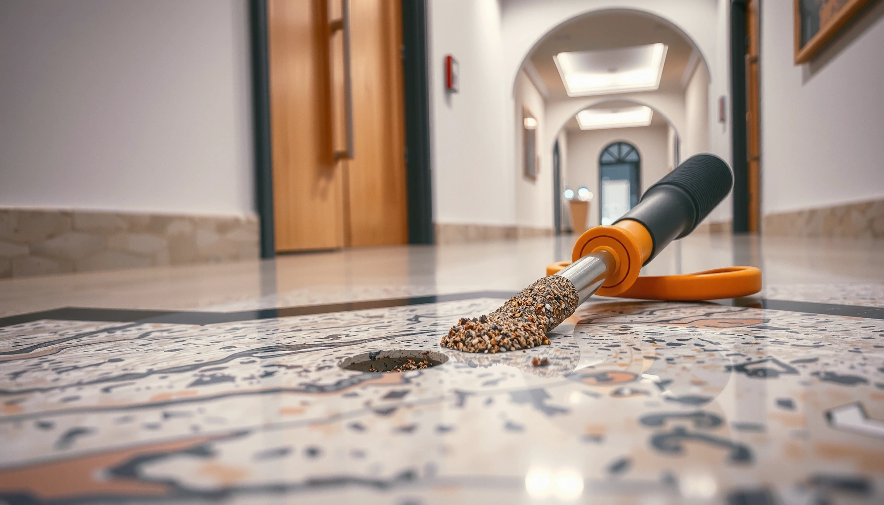 Step-by-step guide on fixing dents in granite floors with effective repair methods.