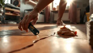 Step-by-step guide on fixing dents in terracotta floors with tools and materials