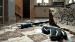 Step-by-step guide on how to repair cracks, chips, and damage in granite floors.