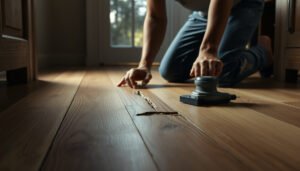 Step-by-step guide for repairing hardwood floors in a rental property