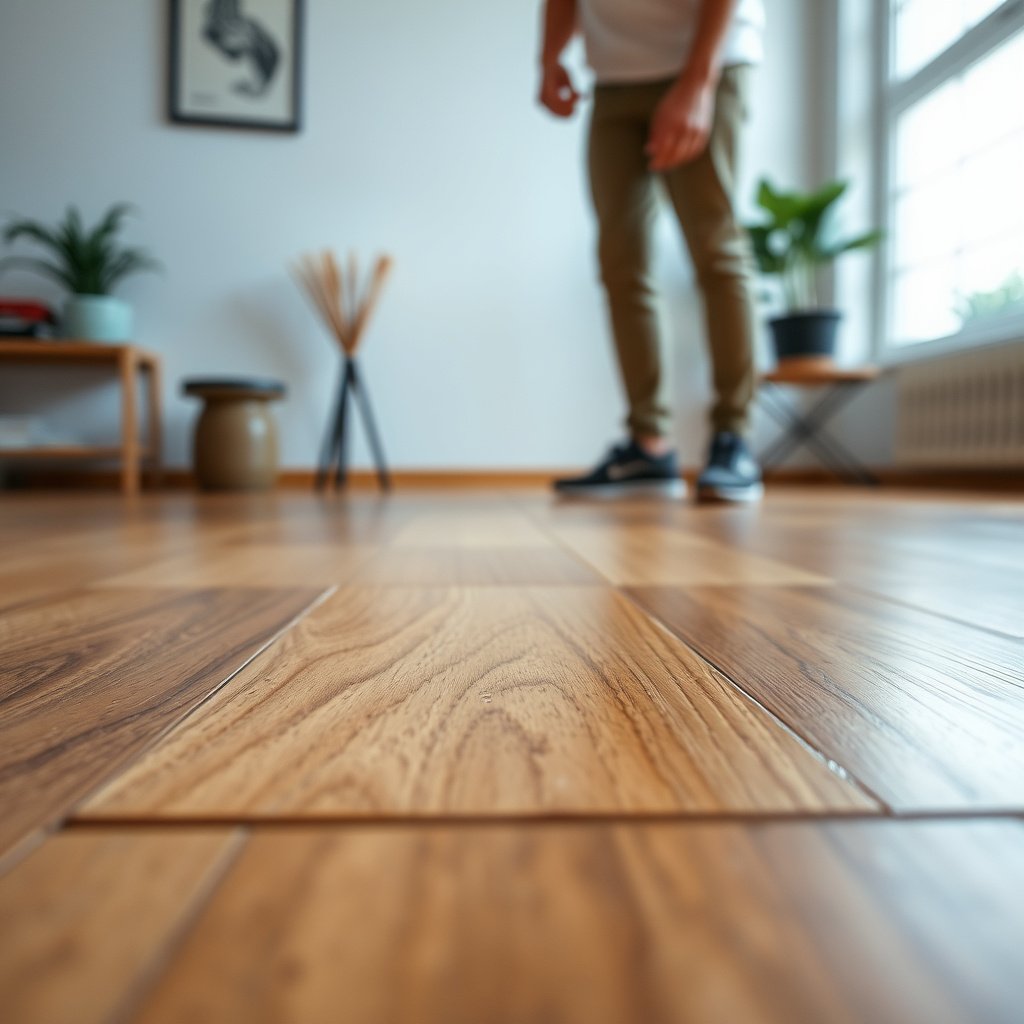 Step-by-step guide to fixing light surface scratches and scuffs on parquet floors.