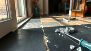 Step-by-step repairs for cracks and chips in slate floors