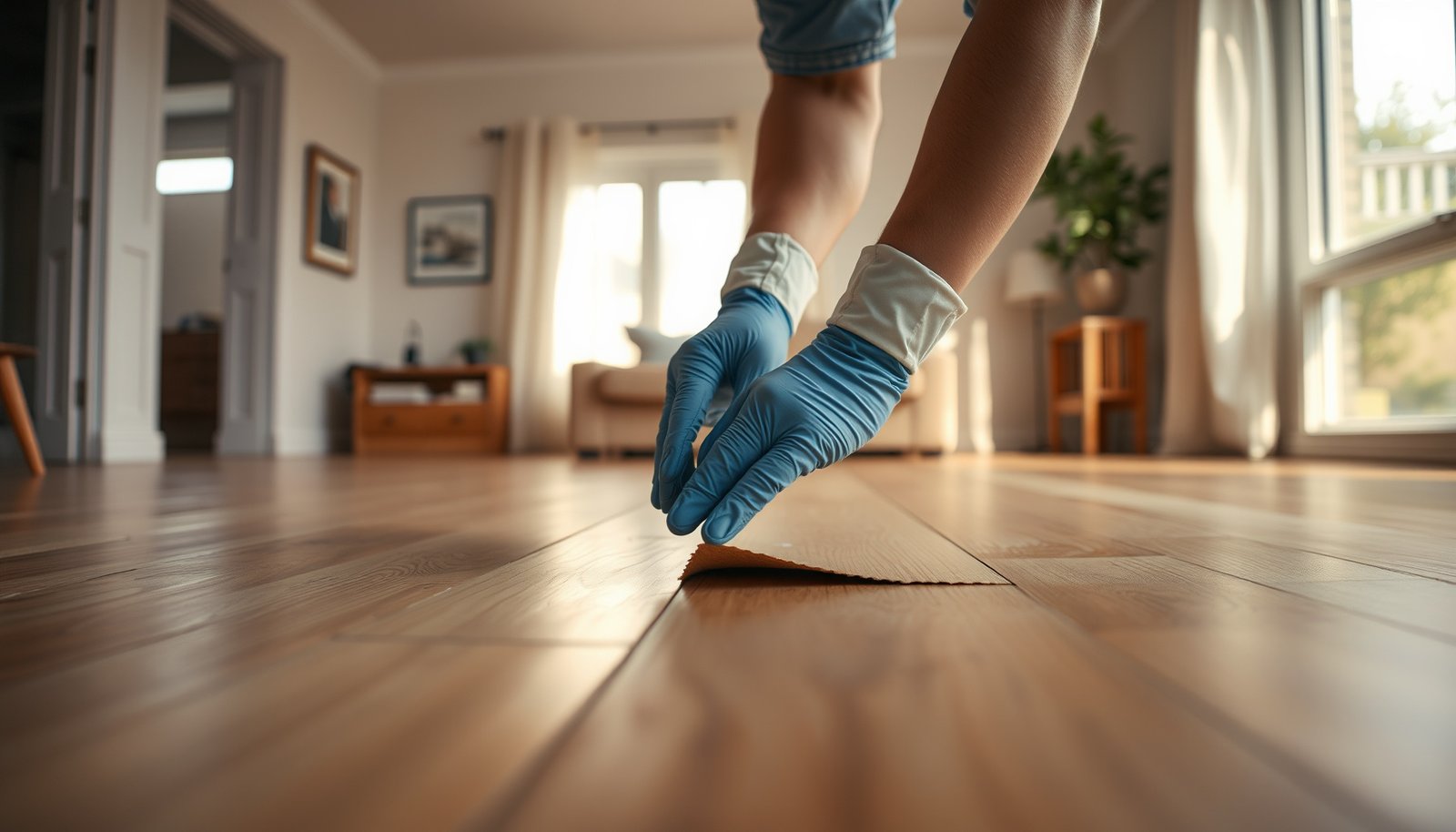 Step-by-step guide on how to repair vinyl floors in a rental property