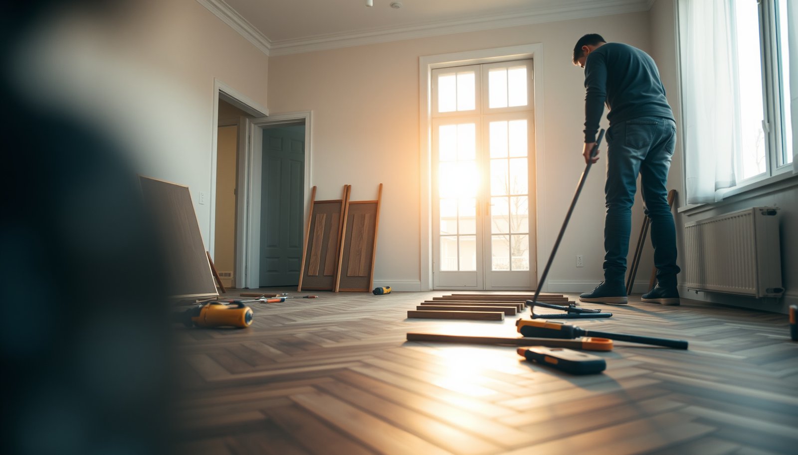 Step-by-step guide on how to replace herringbone floors in your home.
