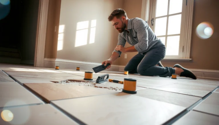 Step-by-step guide on how to replace tile floors with tools and materials