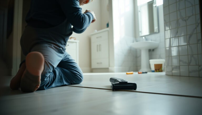 Step-by-step guide on how to replace vinyl floors in a bathroom for a fresh look.