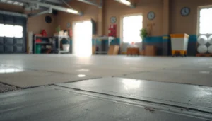 Step-by-step guide for restoring concrete floors with tools and techniques.