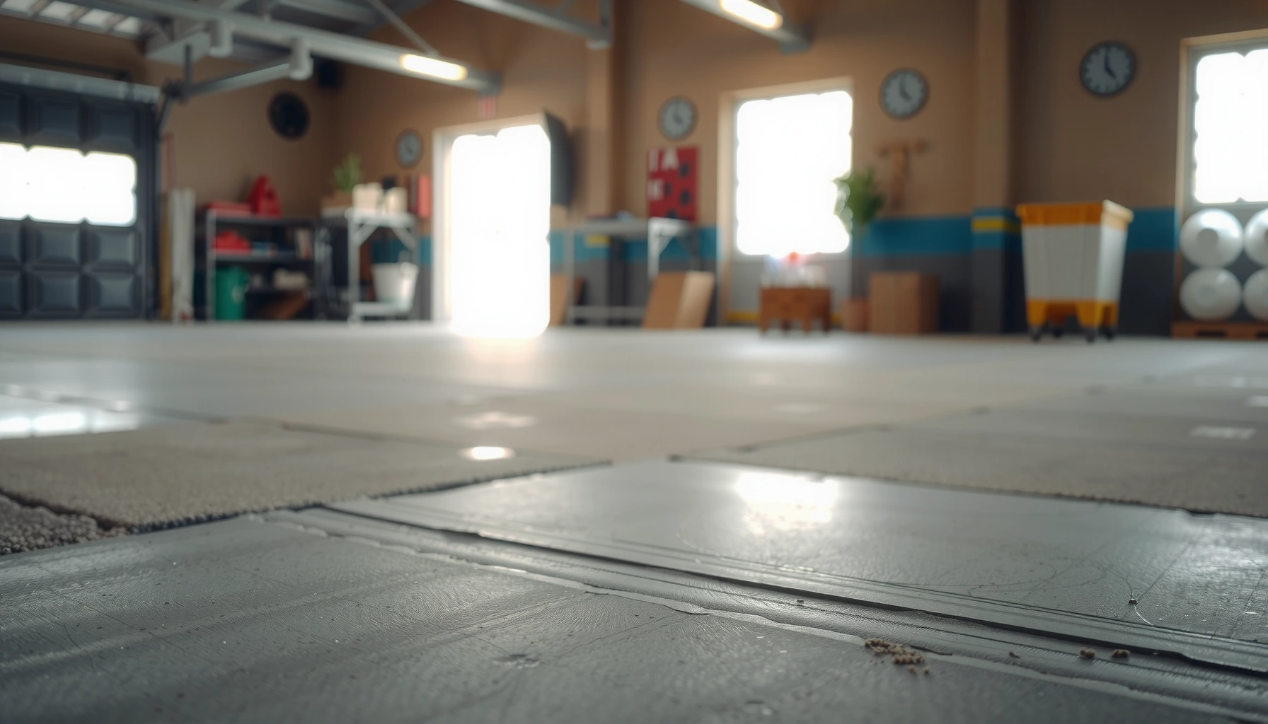 Step-by-step guide for restoring concrete floors with tools and techniques.