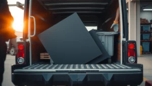 Image illustrating safe and correct options for disposing of rubber floors.
