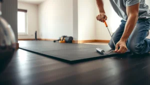 Step-by-step guide on how to install rubber floors in your home or office.