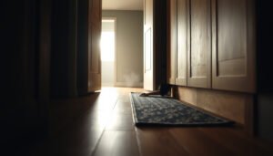 Steps to make hardwood floors safer in a closet with protective measures and materials.